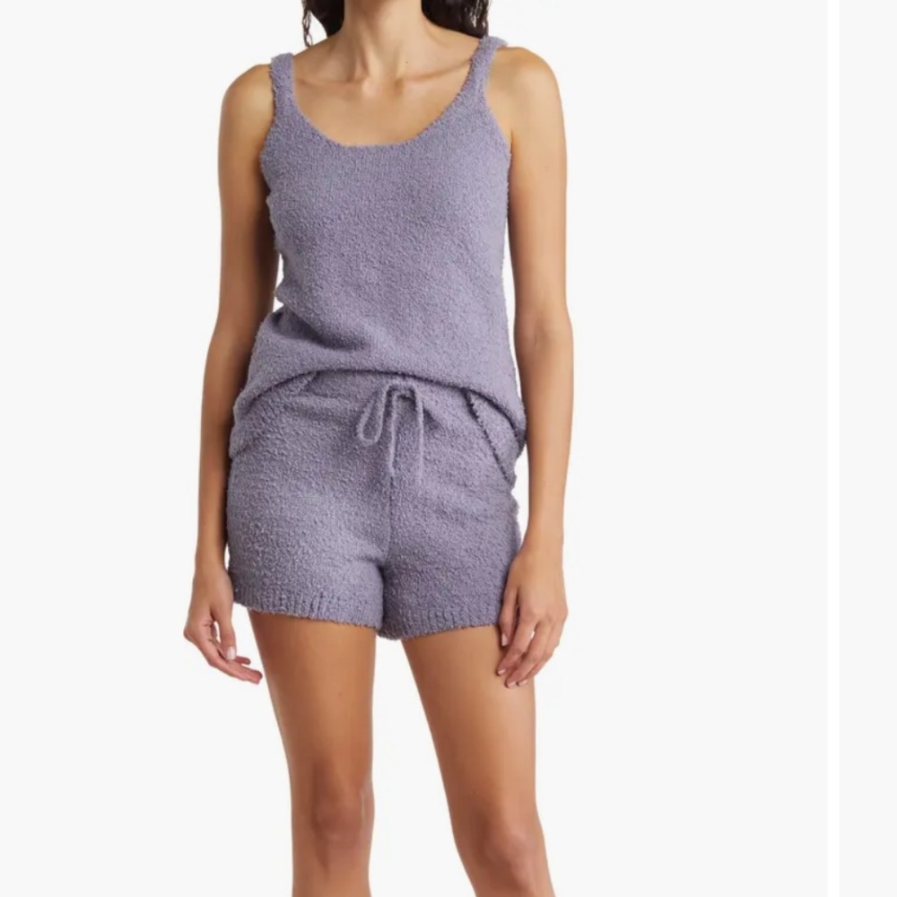 NWT Medium Kikit teddy tank top & shorts 2 piece pajama set  (color: Slate)